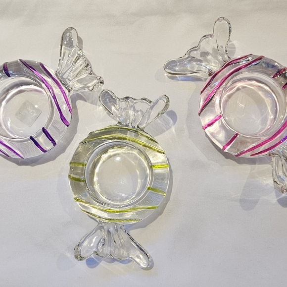 Partylite Jollyville Trio Tealight Holders - Picture 1 of 2